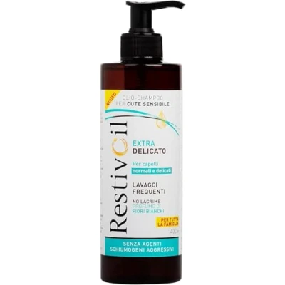 Afbeelding van RestivOil Extra delicate shampoo met hydraterende olie voor normaal tot delicaat haar, 400 ml, 1 stuk