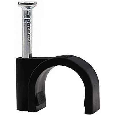 Afbeelding van Kabelclip 7 mm zwart 100 st.