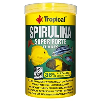 Afbeelding van TROPICAL visvoer spirulina super forte 36% flakes 200G/1000ML