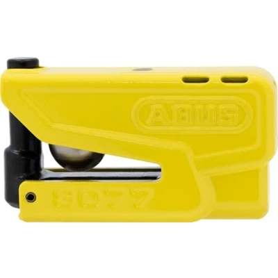 Afbeelding van ABUS Detecto XPlus 8077 2.0 Graniet Schijfslot, motorslot met alarm en intelligent vooralarm, gehard staal, voor hoogwaardige motorbescherming, geel
