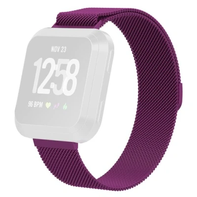Afbeelding van Fitbit Versa 1 / 2 &amp; Lite milanese bandje Maat: Small Paars