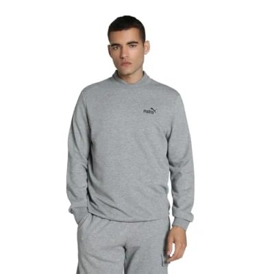 Afbeelding van Puma ESS Small LOGO CREW Sweater, Heren, Maat: XL, Medium gray heather