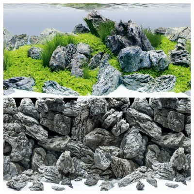 Afbeelding van Juwel Poster 4 Xl Aquarium Achterwand 150 x 60 cm Grijs Groen