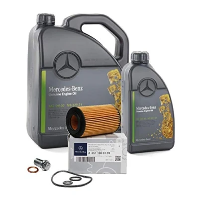 Afbeelding van Mercedes Benz originele olie 5W30 MB 229.51 6 liter oliefilter 6511800109