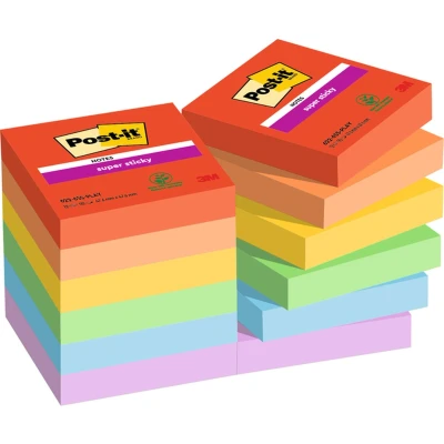 Afbeelding van Memoblok 3M Post it 622 Super Sticky 47 6MMx47 6mm PLAY