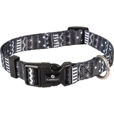 Afbeelding van Flamingo Sadie Halsband Honden Zwart/wit S 30 45cm 15mm 1st 127919