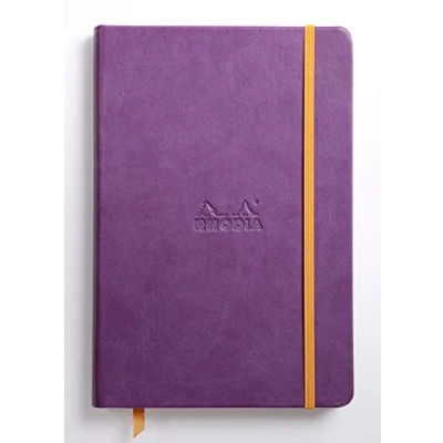 Afbeelding van Rhodia 118750C Rhodiarama Book (DIN A5, 14,8 x 21 cm notitieboek met elastiek, gelinieerd, 96 vellen) 1 stuk violet