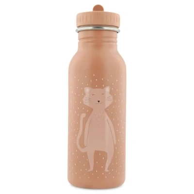 Image de Trixie Gourde pour Enfants en Acier Inoxydable 500ml Mrs. Cat (Chat), Marron