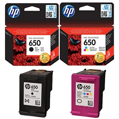 Afbeelding van HP 650 Black &amp; Colour Ink Cartridge Bundle Pack