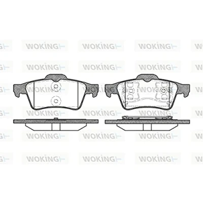 Afbeelding van ROADHOUSE 2842.00 Remblokkenset Achteras Met kleeffolie toebehoren, veer FORD: Focus 2, C Max, 2 Limousine, OPEL: Vectra Caravan