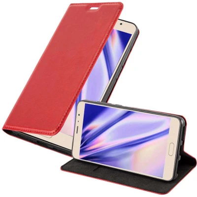 Afbeelding van Cadorabo Hoesje geschikt voor Xiaomi RedMi PRO in APPEL ROOD Beschermhoes met magnetische sluiting, standfunctie en kaartvakje Book Case Cover Etui