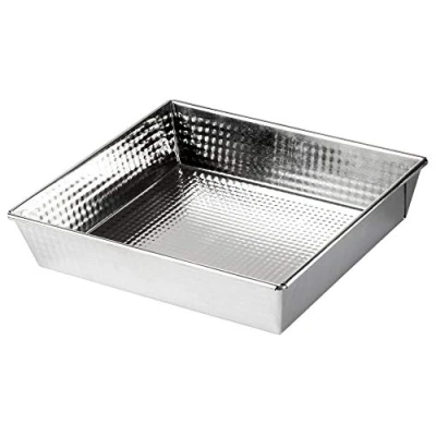Afbeelding van KADAX rechthoekige bakvorm van verzinkt staal met antiaanbaklaag, taartvorm voor cake, brownies, broodvorm, warmteverdeling (28 x 25,5 6 cm)