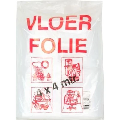 Afbeelding van Afdekfolie extra sterk transparant 4x4m