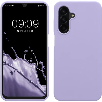 Afbeelding van kwmobile telefoonhoesje geschikt voor Samsung Galaxy A26 5G Hoesje met siliconen coating Smartphone case in lavendel