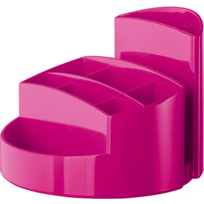 Afbeelding van HAN pennenbak Rondo 9 vaks hoogglans roze HA 17460 96