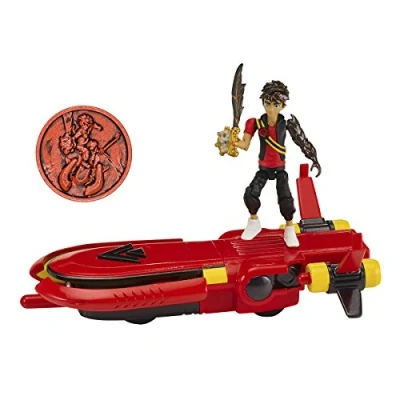 Image de Véhicule aéroglisseur avec figurine Zak Storm Bandai