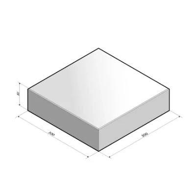 Afbeelding van Tegel 30x30x8 cm grijs komo