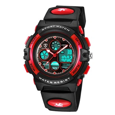 Afbeelding van Kinderen Horloges Jongens Digitale Waterdicht Buiten Sport Horloge Multifunctionele Elektronische voor Tieners met LED Licht Alarm Stopwatch en Kalender Datum