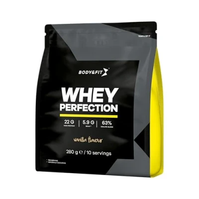 Afbeelding van Body &amp; Fit Whey Perfection Proteine Poeder / Protein Eiwitpoeder 280 gram (10 shakes) Vanille