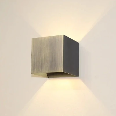 Afbeelding van Artdelight Wandlamp Gymm 10x10 cm excl. G9 antiek brons