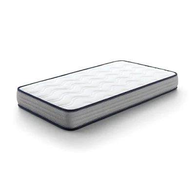 Afbeelding van Kuo Baby matras voor wieg Baloo van schuim en visco elastisch omkeerbaar, hygiënisch ademend 115 x 55 cm