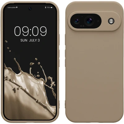 Afbeelding van kwmobile telefoonhoesje geschikt voor Google Pixel 9 Hoesje smartphone Precisie camera uitsnede In crème