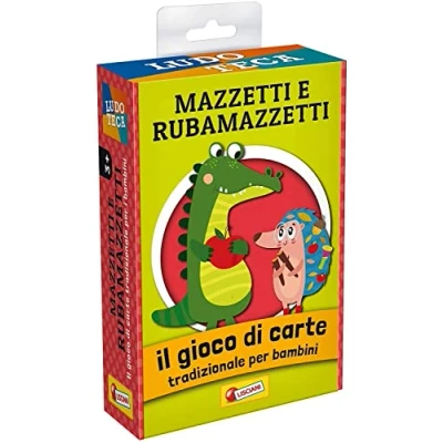 Afbeelding van Liscianigiochi, Ludoteca Les Cartes des Enfants Bouquet et Rubamazzetti Jeu de société, Multicolore, 85804