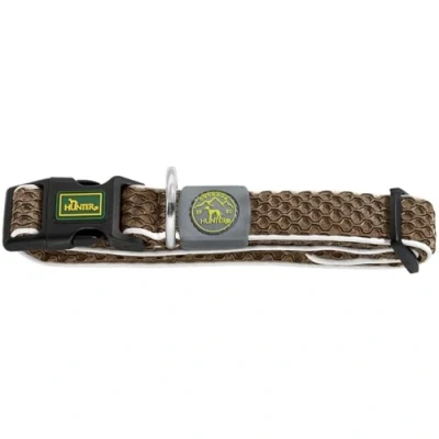 Afbeelding van Dog collar Hunter Basic Thread Brown Size M (33 50 cm)