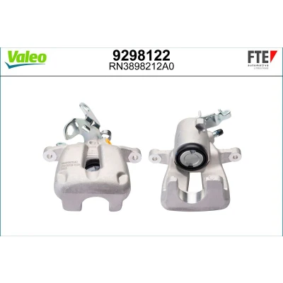 Afbeelding van FTE 9298122 Remklauw grijs Aluminium Achteras rechts Zonder houder VOLKSWAGEN: Golf 5, 6, Plus / Crossgolf, AUDI: A3 Hatchback, Sportback