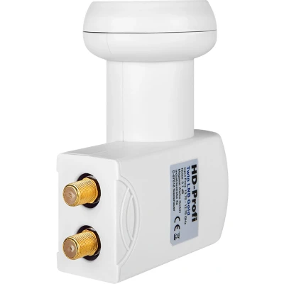 Afbeelding van MegaSat HD Profi Twin LNB Aantal gebruikers: 2 Feed opname: 40 mm vergulden aansluiting, Weerbestendig Wit