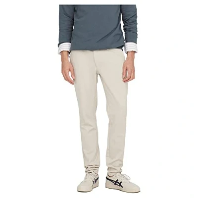 Image de ONLY &amp; SONS Pantalon pour homme Mark, Gris, 30W / 32L