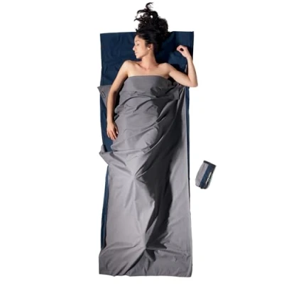 Afbeelding van Cocoon Travelsheets 100% Katoen Grijs / Blauw