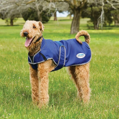 Afbeelding van Weatherbeeta Hondenjas Comfitec Premier Free Parka Deluxe Medium 1200D 220g Blauw 75cm
