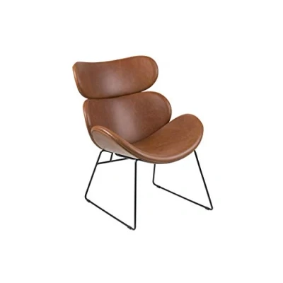 Afbeelding van Vestbjerg Cazar resting chair leath PU base metal PC bl