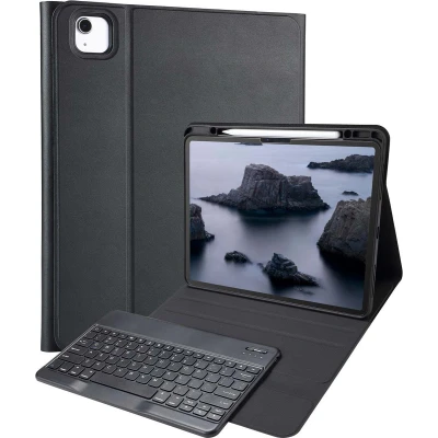 Afbeelding van Accezz QWERTY Bluetooth Keyboard Bookcase Geschikt voor de iPad Air 13 inch (2024) M2 Zwart