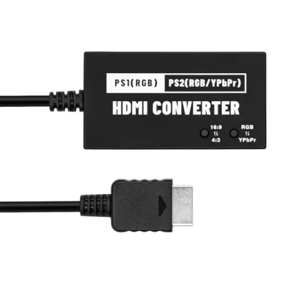 Afbeelding van Tolesum HDMI HDTV adapter voor PS1/PS2, multifunctionele RGBs/YPBPR naar laadt schermverhouding 4:3/1 6:9 PS1/PS2 converter
