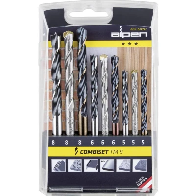 Afbeelding van Alpen 0000802102100 TM 9 Universeel boor assortiment delig