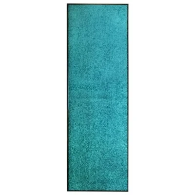 Afbeelding van Deurmat wasbaar 60x180 cm cyaan