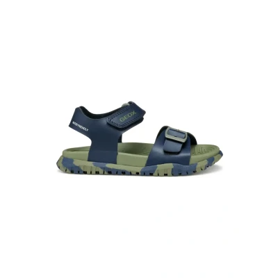 Afbeelding van Geox J Fommiex Boy, sandalen voor jongens, Marineblauw (Navy Military)