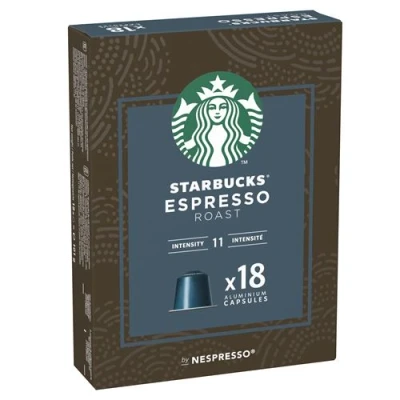 Afbeelding van 7 stuks Starbucks Espresso Dark Roast 18 cups 700 g