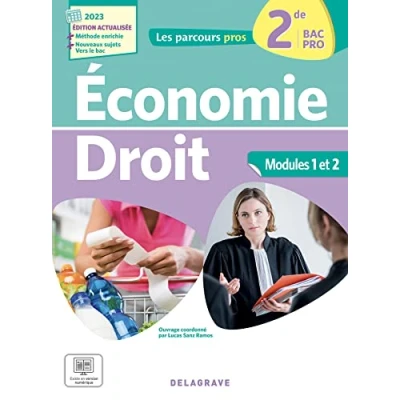 Afbeelding van Parcours pros economie droit 2de bac pro pochette eleve