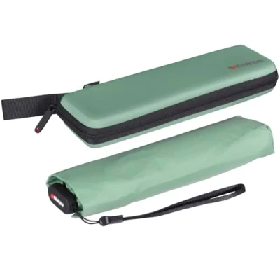 Afbeelding van Knirps Ultra US.050 Slim Manual Zakparaplu Ultralicht en plat Stormbestendig Winddicht 21 cm, Aloë