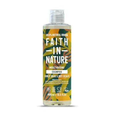 Afbeelding van Faith In Nature Natuurlijke shampoo met shea en argan, hydraterend voor krullend haar droge hoofdhuid, veganistisch dierproefvrij, SLS, siliconen of parabenen, 400 ml