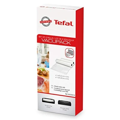Image de Film Groupe SEB XA256010 vacupack 2 rollen 1X 22 cm x 3 m + 28