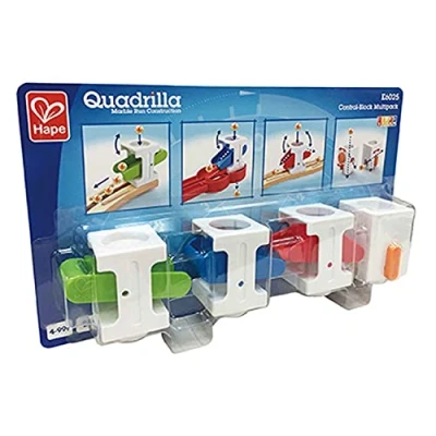 Image de Hape E6025 Kit de blocs commande pour quadrilla, quatre différents, à partir 4 ans, multicolore
