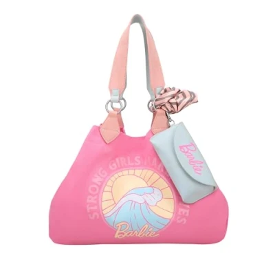 Afbeelding van Fritzi aus Preußen Schoudertas Izzy Medium Big Wave Limited Barbie Shoulder Bag Pink Roze