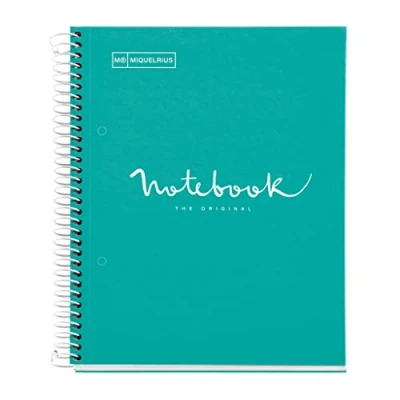 Afbeelding van Spiraalboek Miquelrius notebook 1 emoties omslag gevoerd din A5 microgeperforeerd 80 vellen 90 g/m² doos 5 mm