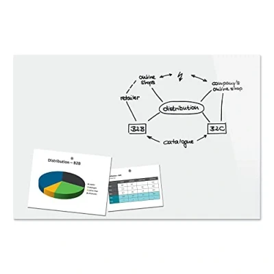Afbeelding van Sigel glasmagneetbord Be!Board 90x60cm wit SI B1300
