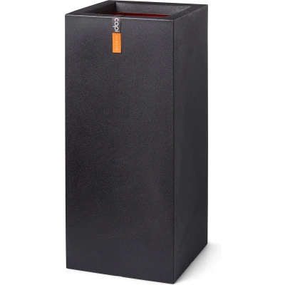 Afbeelding van Plantenbak Urban Smooth rechthoekig 36x79 cm zwart