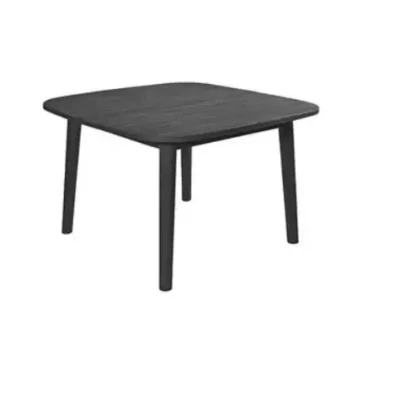 Afbeelding van Lennon tafel 120x120x76 cm teak charcoal finish Max&amp;Luuk